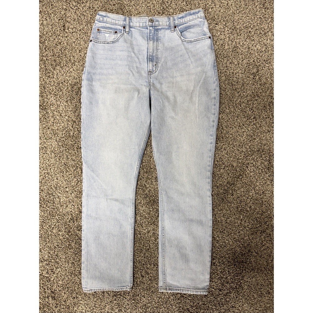 Abercrombie & Fitch 90s Slim Straight Ultra High Rise Curve Love Jeans 32/14R